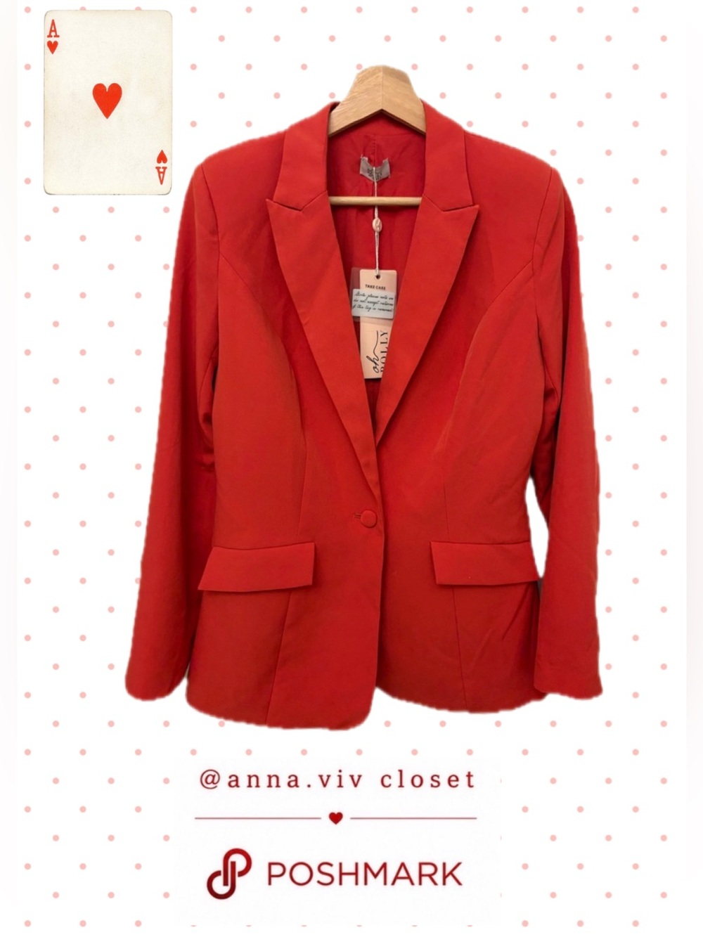 NWT 🔖Oh Polly Red Blazer